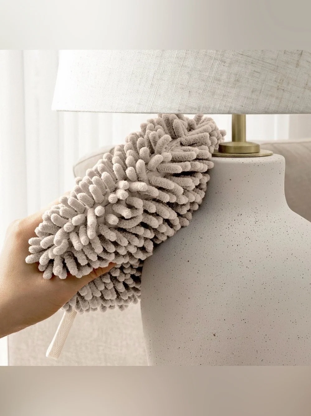 Multipurpose Noodle Microfiber Hand Towel - White (Set of 3)